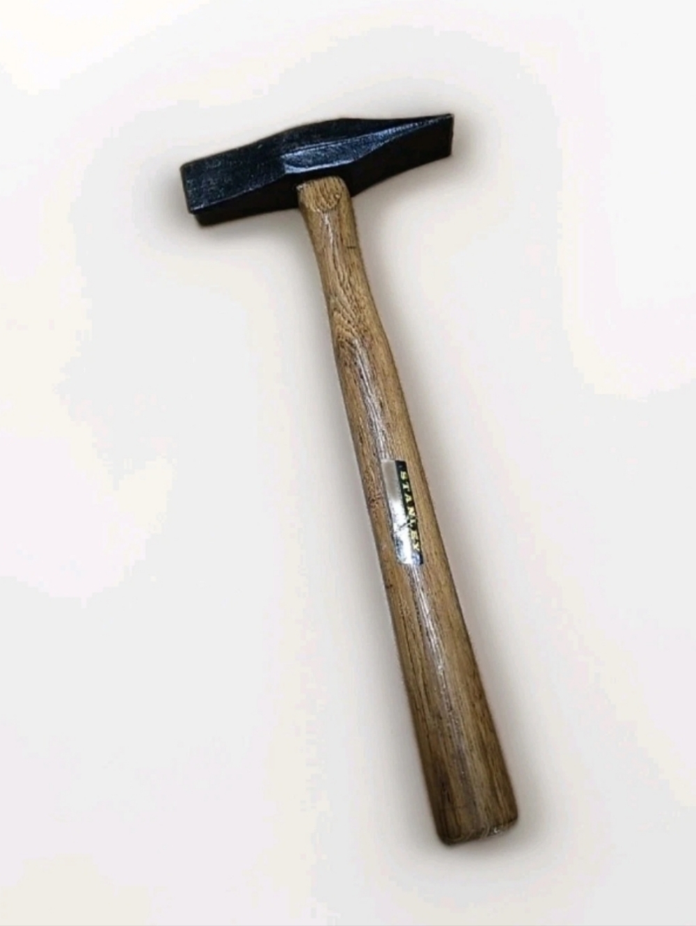 Stanley Brown Wood-Handled Cross Peen Hammer with Black Head